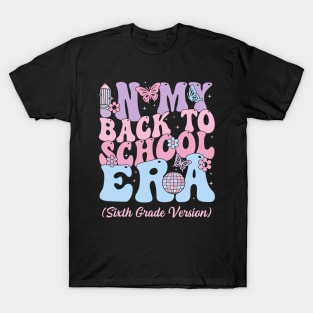 In My Back To School Era Fourth 6th Grade Gift For Boys Girls Kids T-Shirt